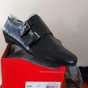Aerosoles Episotic Black Leather Shoes